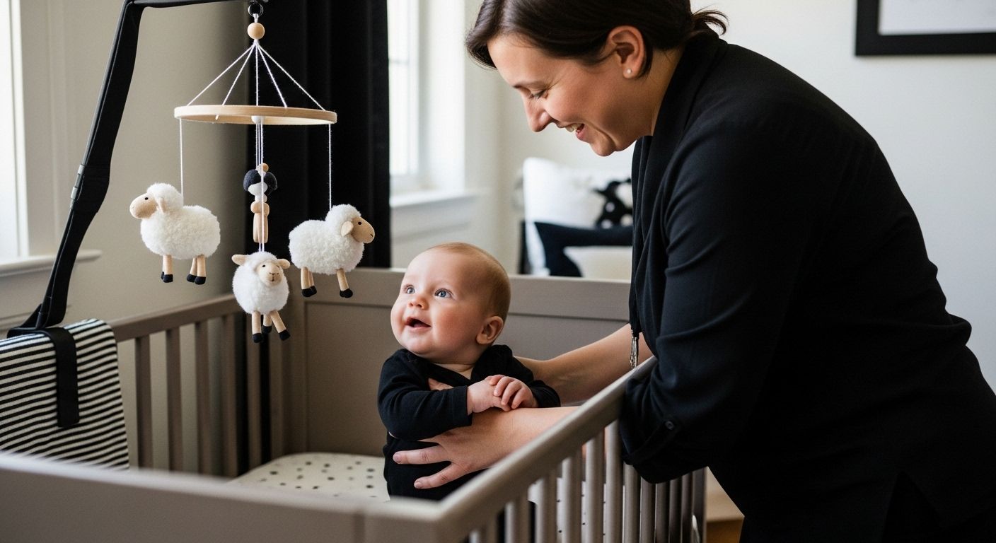 mobile mouton chambre bébé