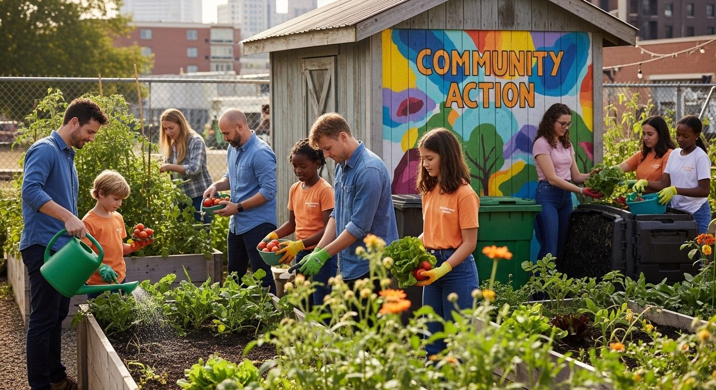 community gardening urban action