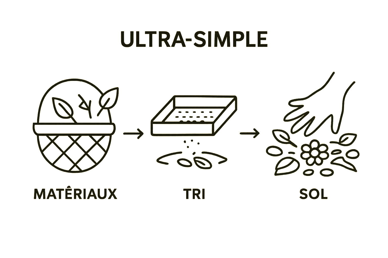 Collecte, préparation et création d’un land art d’automne
