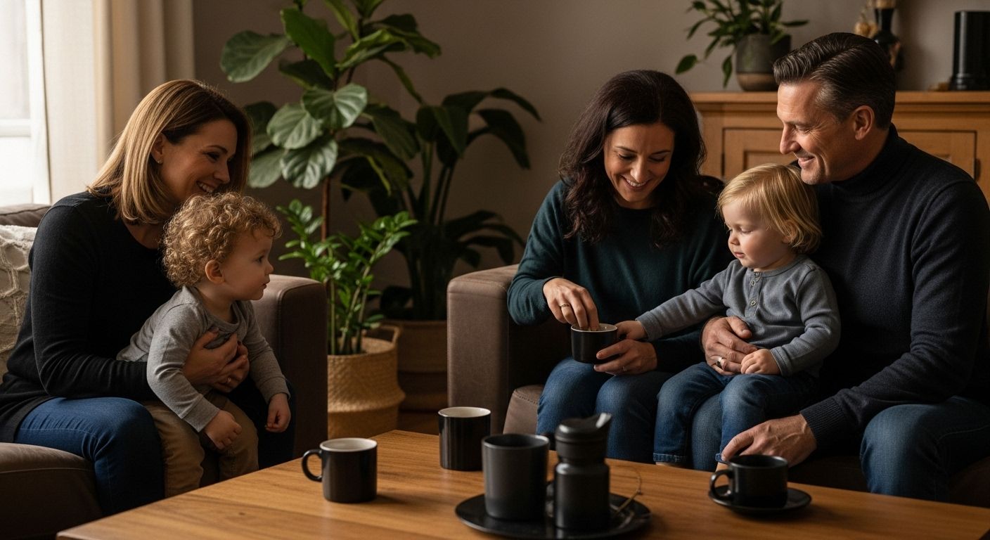 salon ambiance nature famille