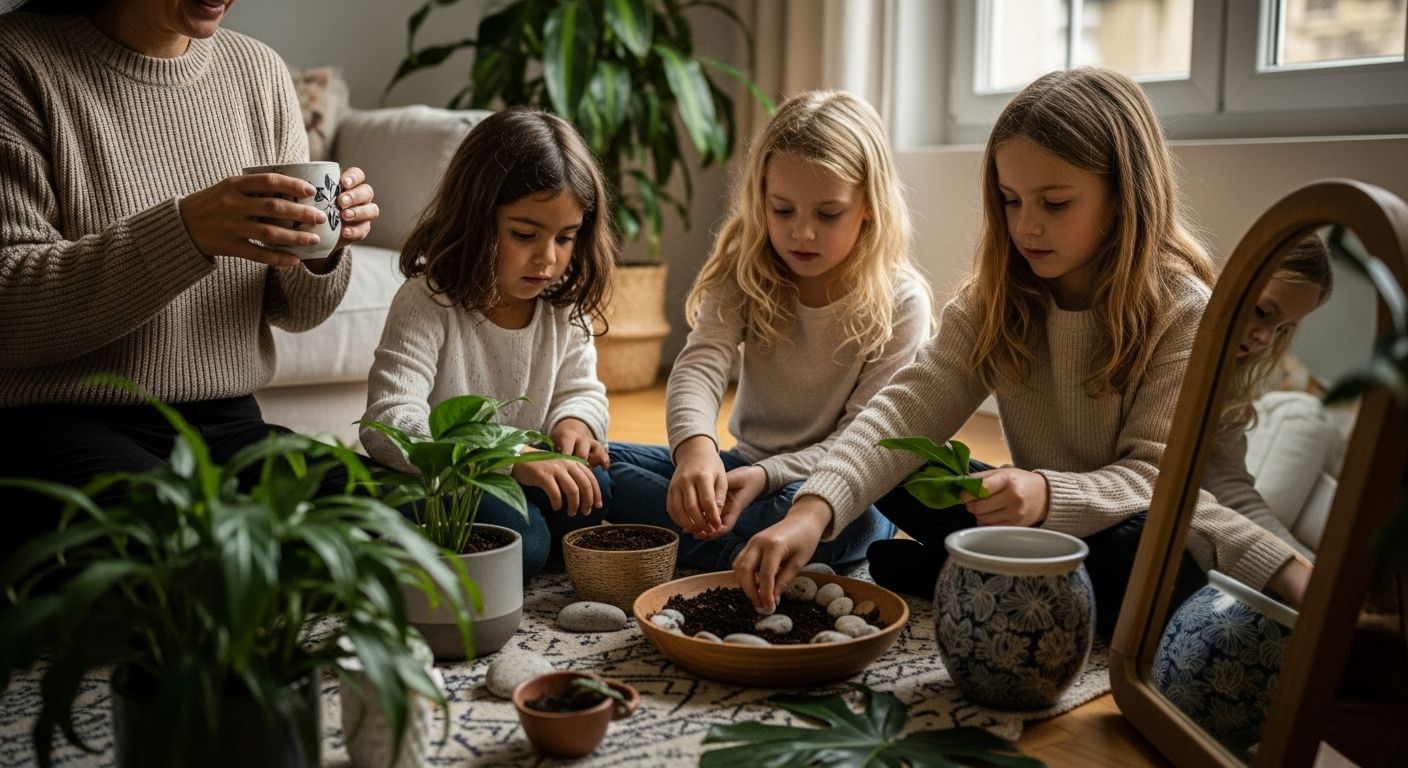 enfants salon nature découverte