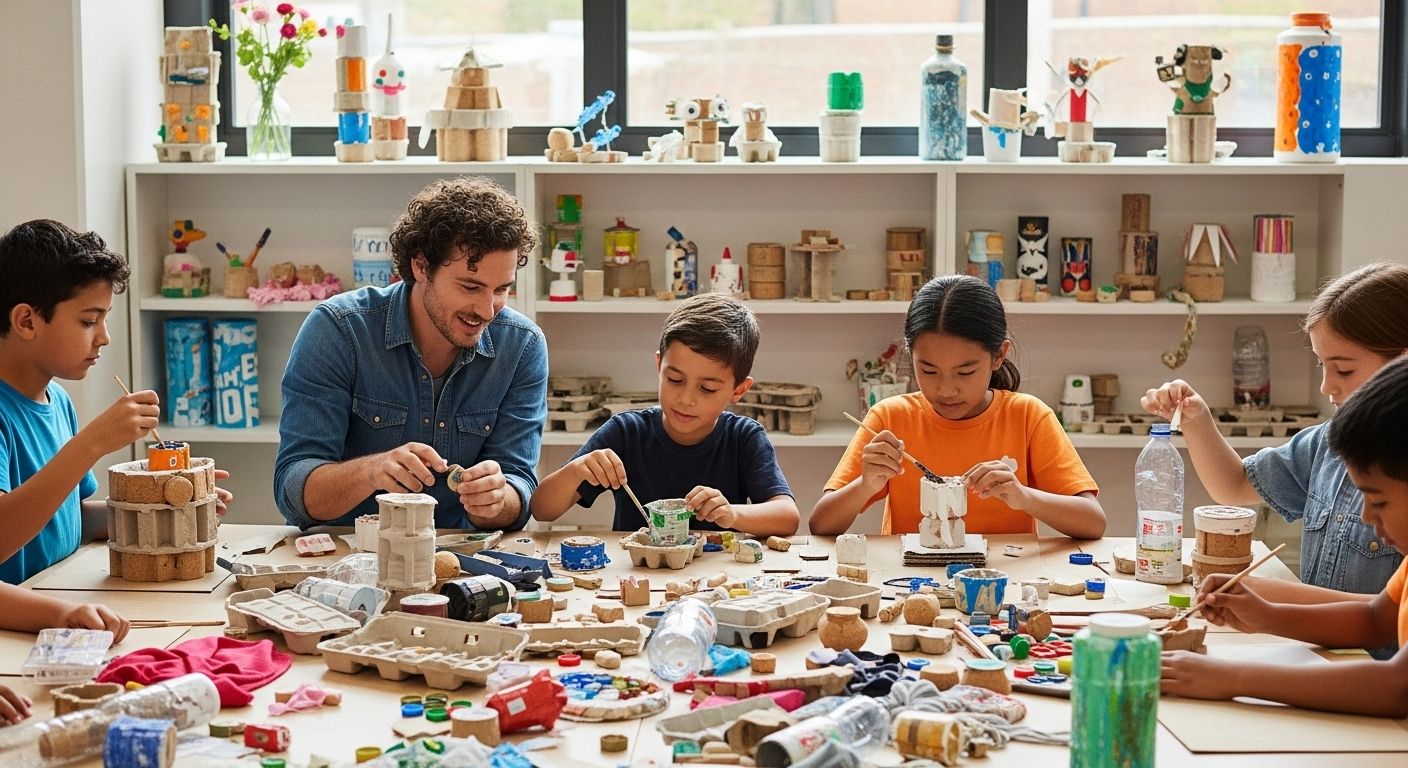 kids recycled art projects