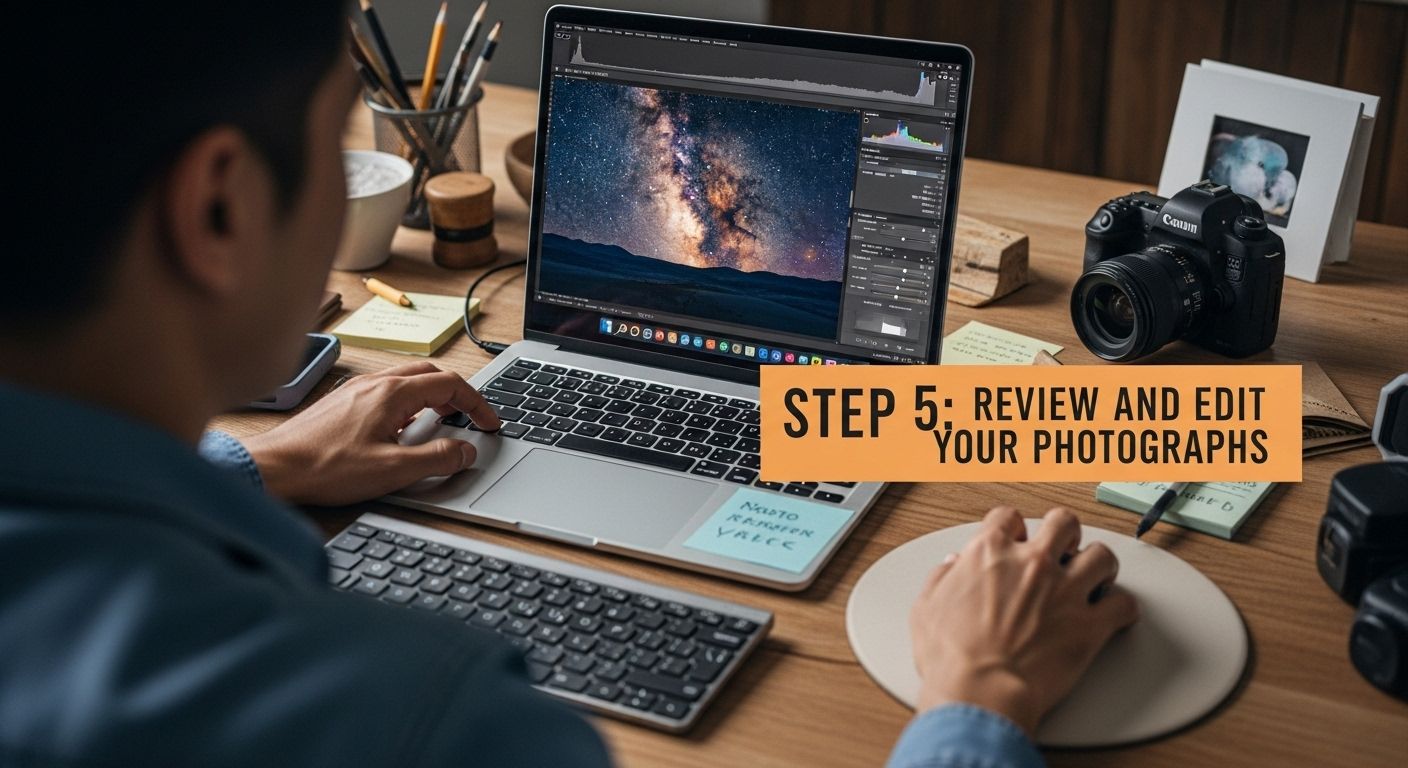 editing night sky photography