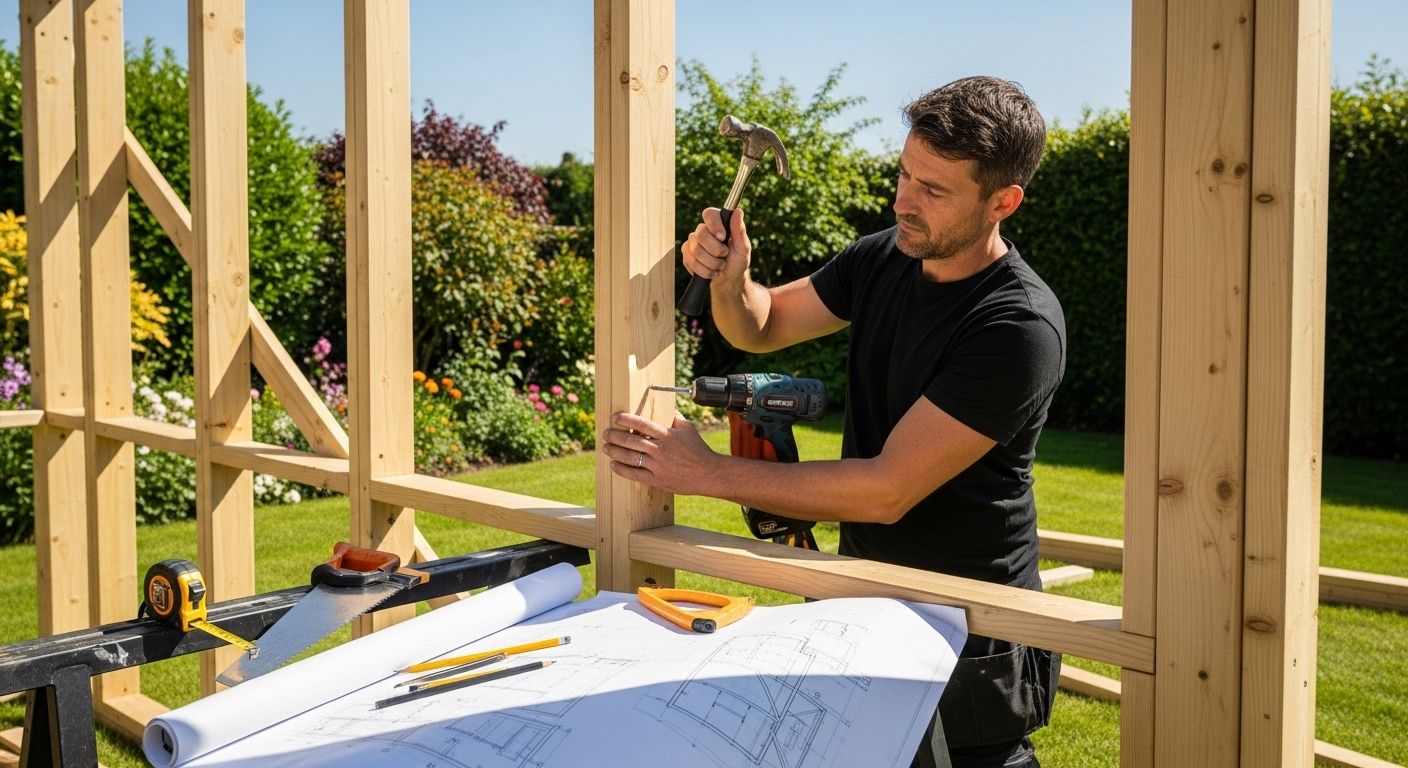 montage cabane de jardin