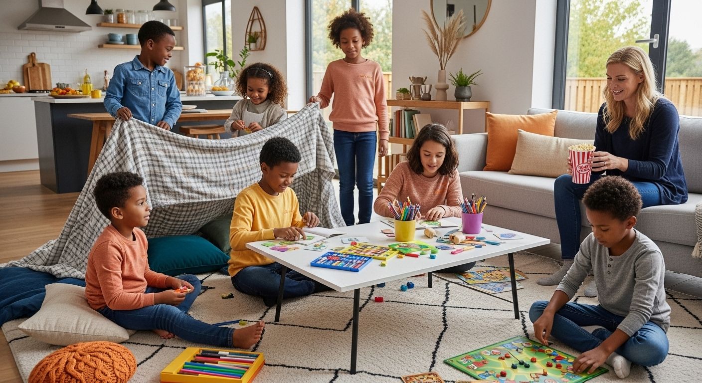 rainy day family activities, kids indoor fun, educational play