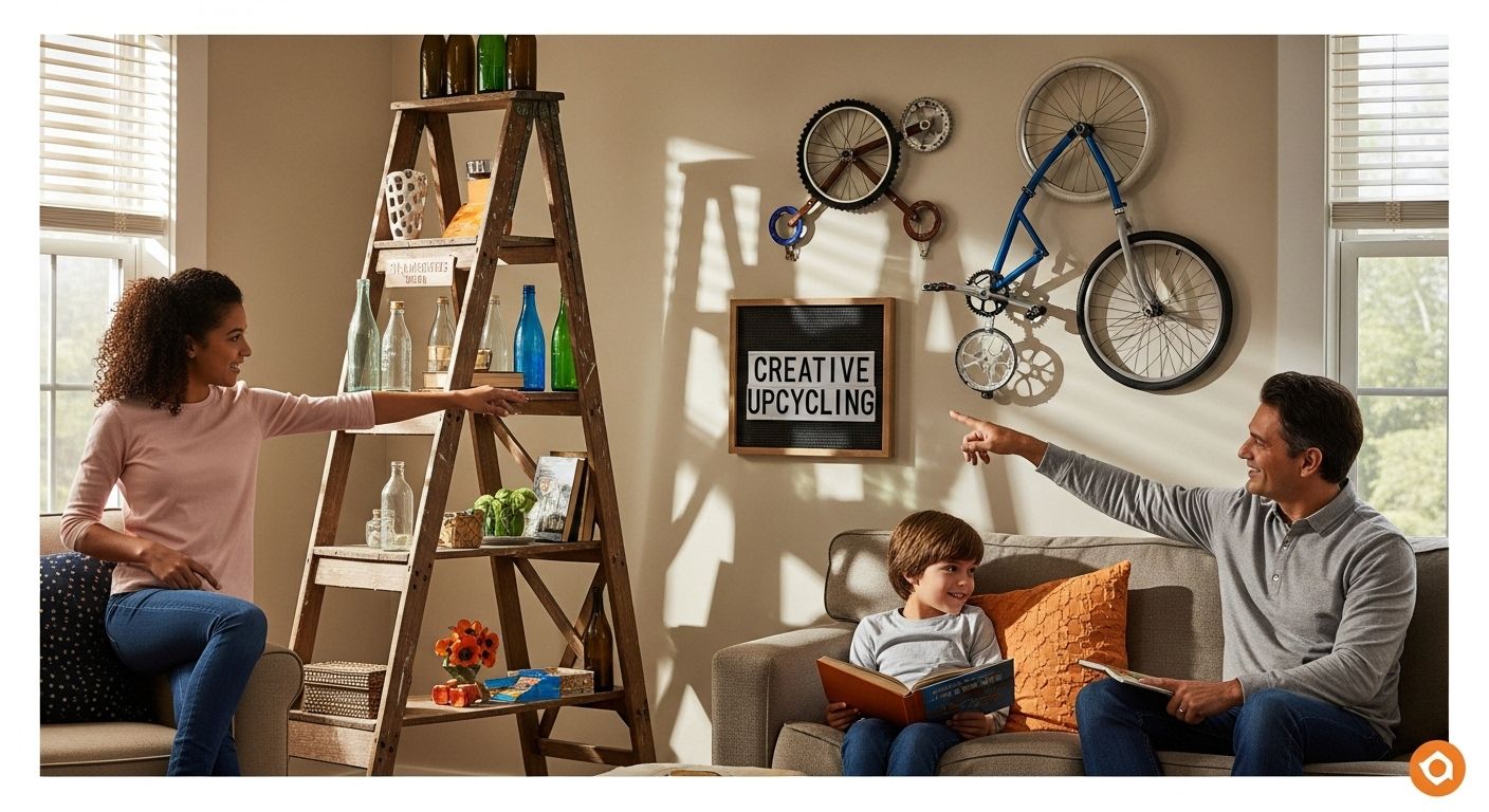 upcycled home decor family