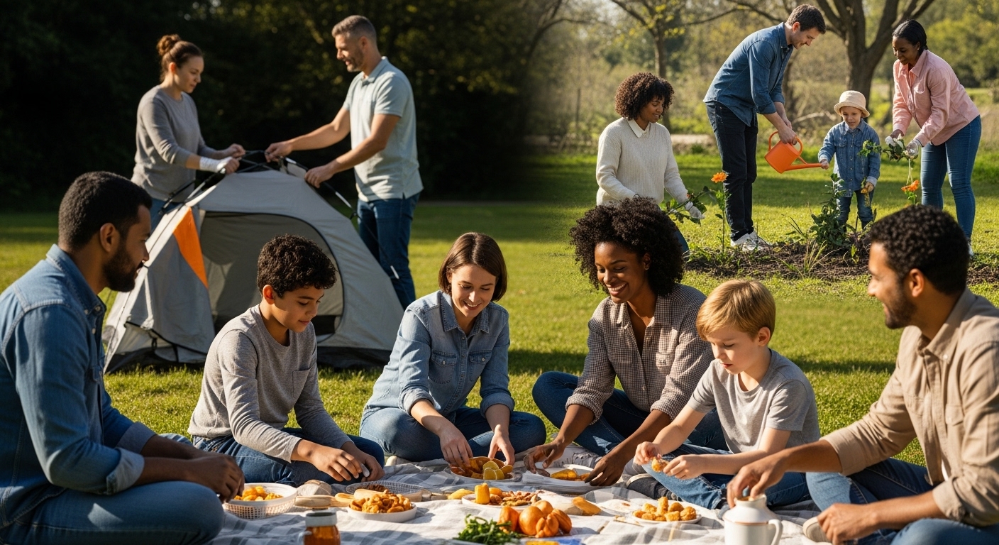 family teamwork, unity, collaboration