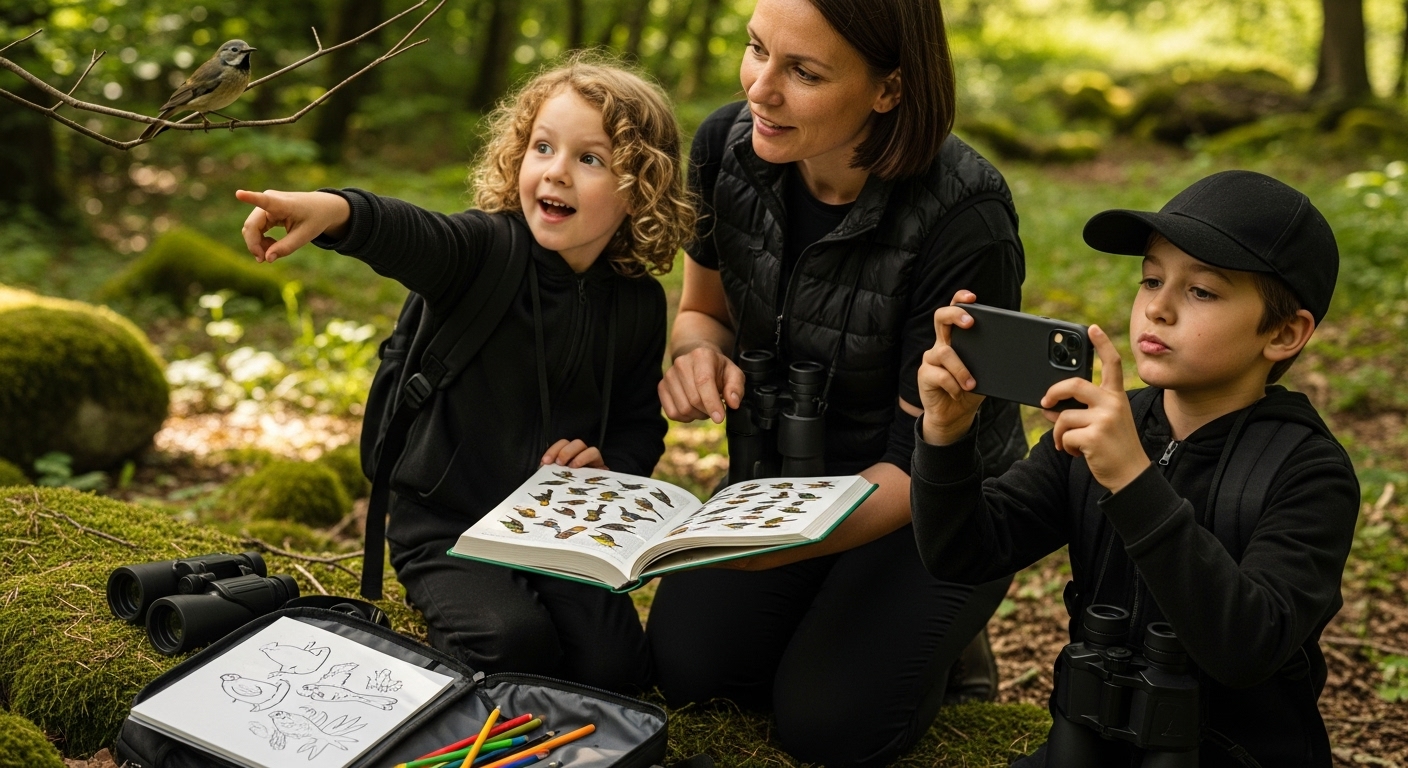 observation oiseaux famille guide