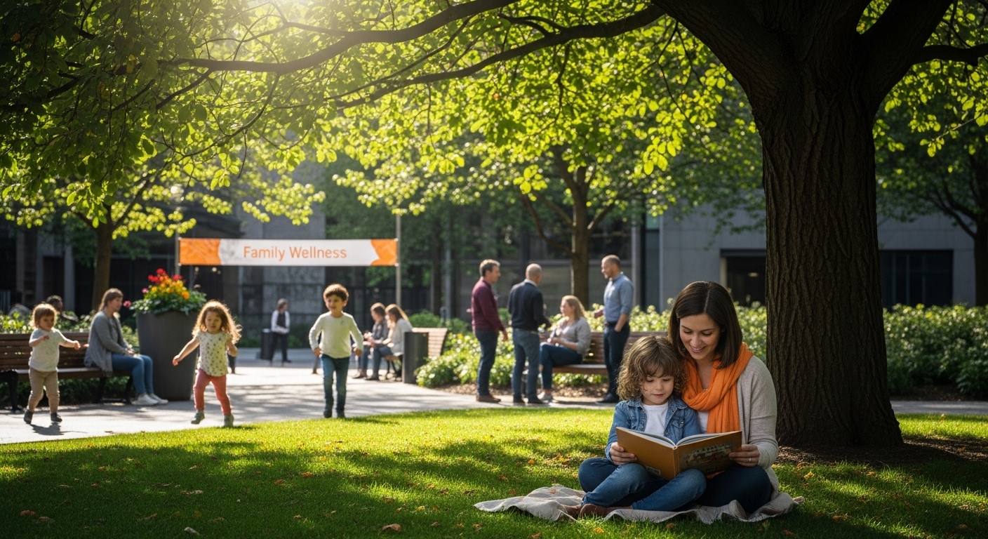 family wellness green space