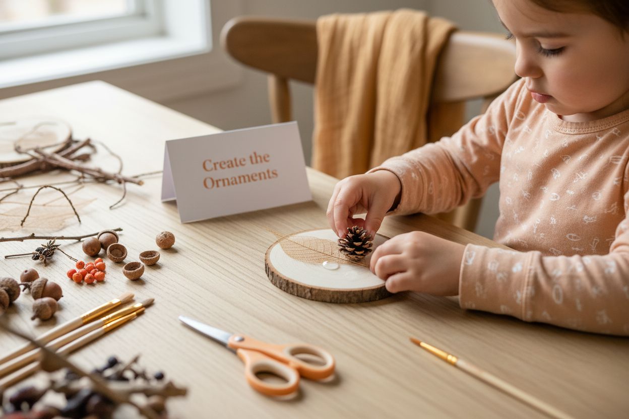 diy nature ornaments making