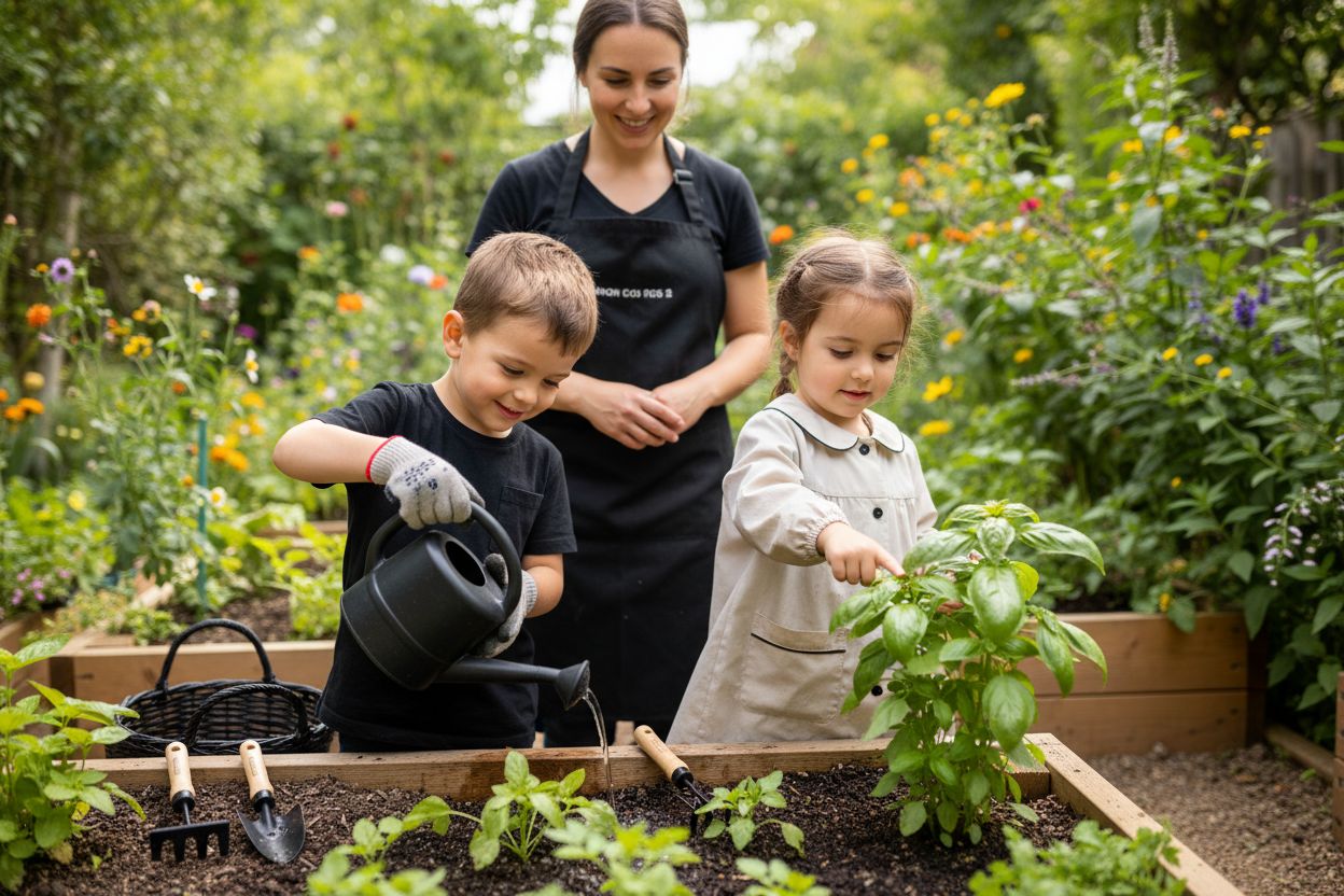 jardinage montessori enfants nature