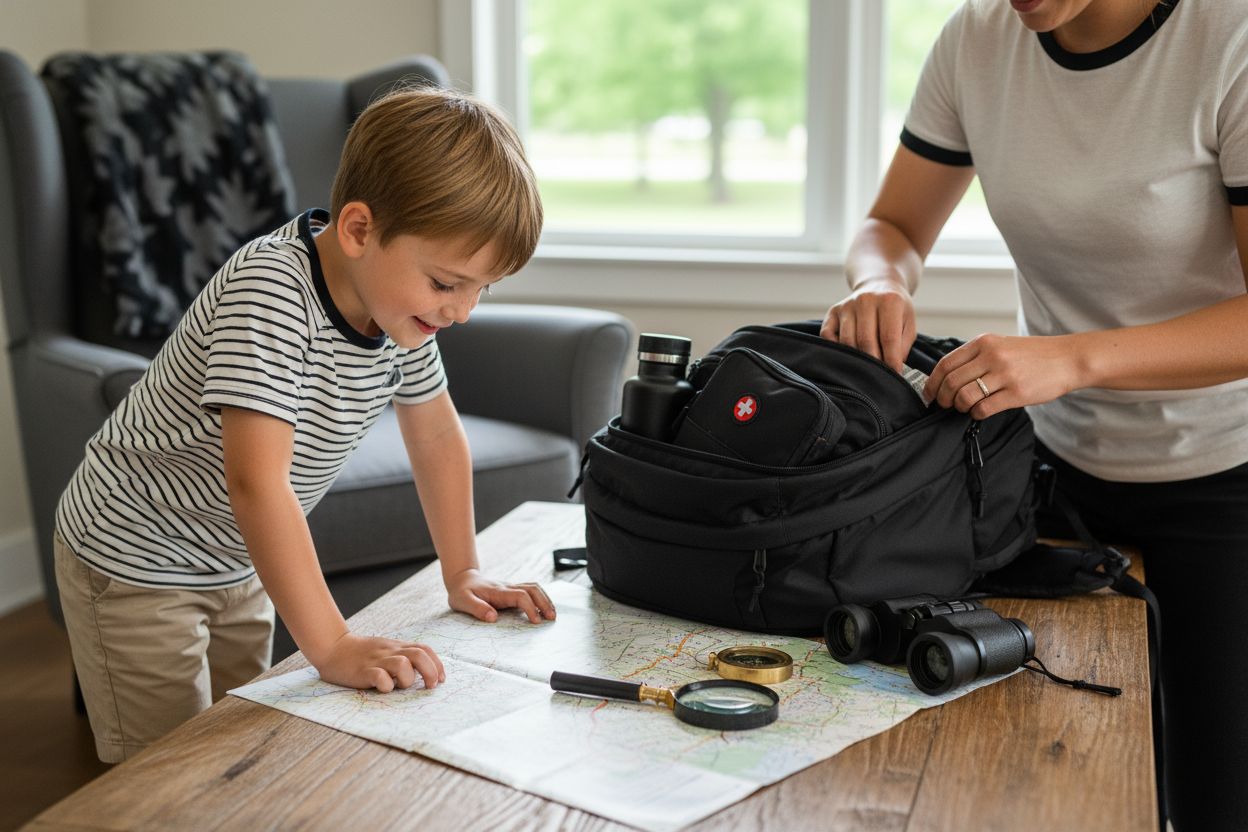 préparation équipement enfant voie verte