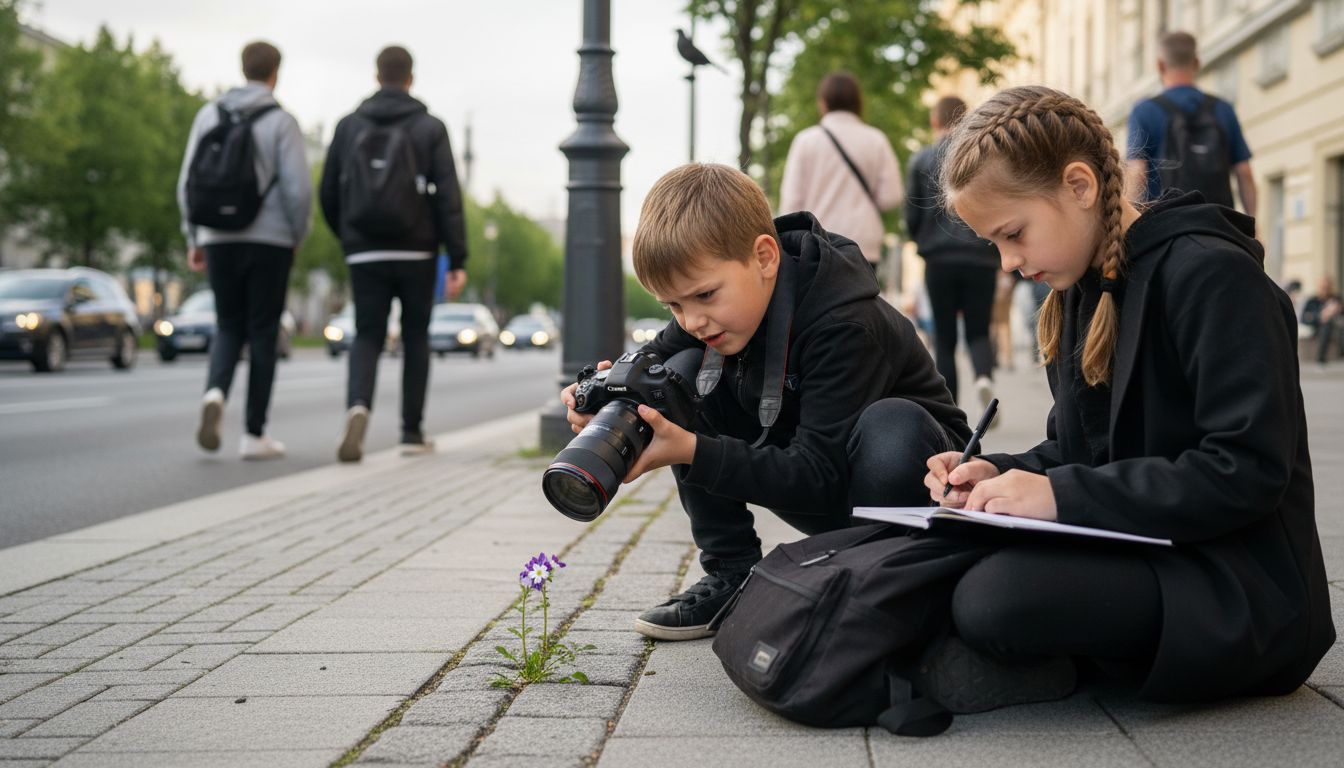 exploration enfant espace urbain