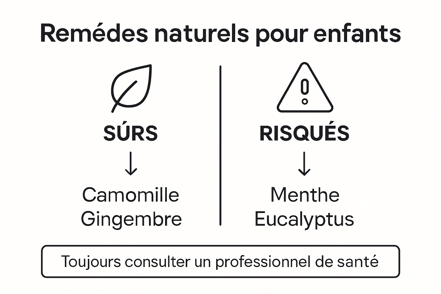 Infographic safe vs risky natural remedies children