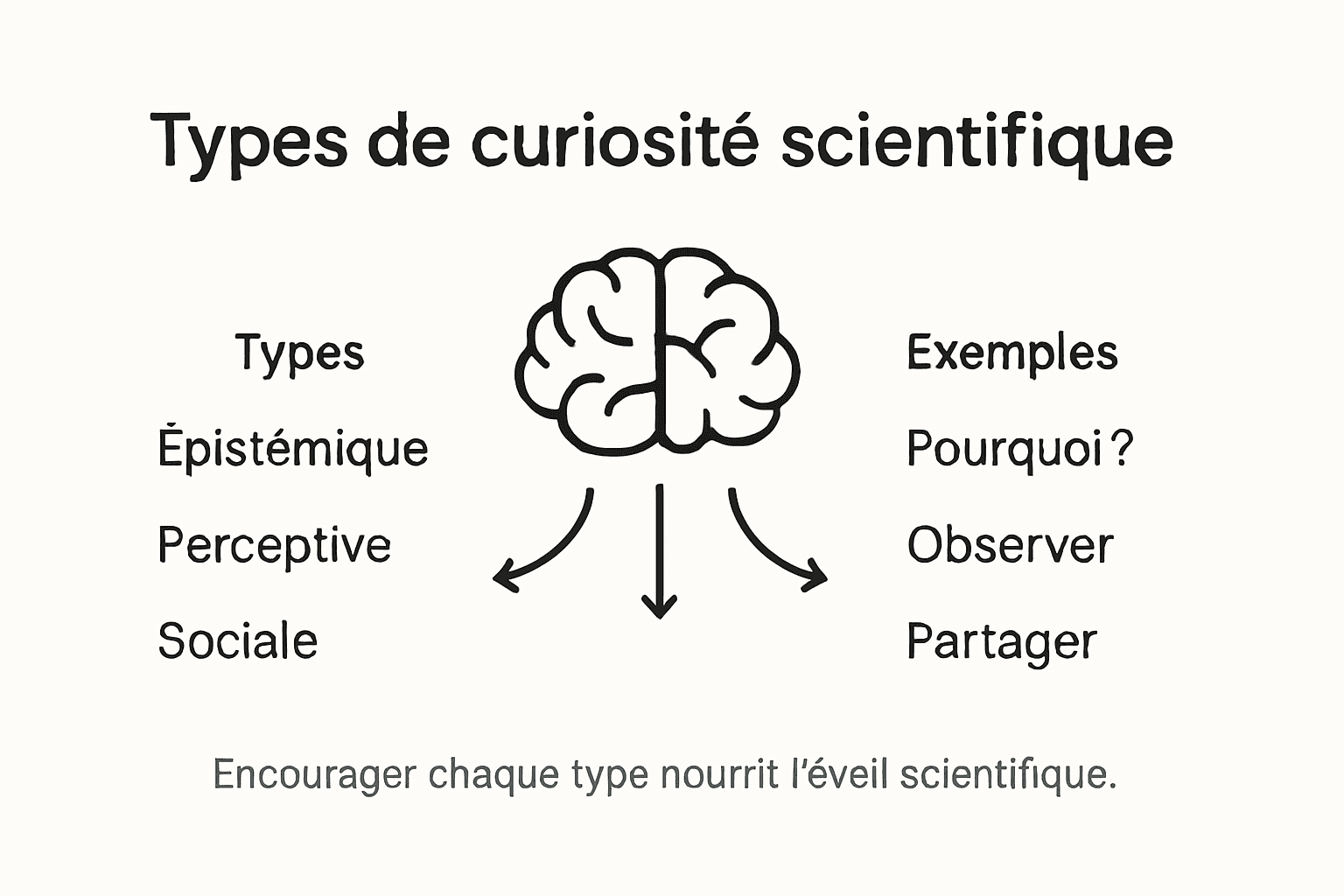Infographie : les différentes formes de curiosité scientifique chez l’enfant