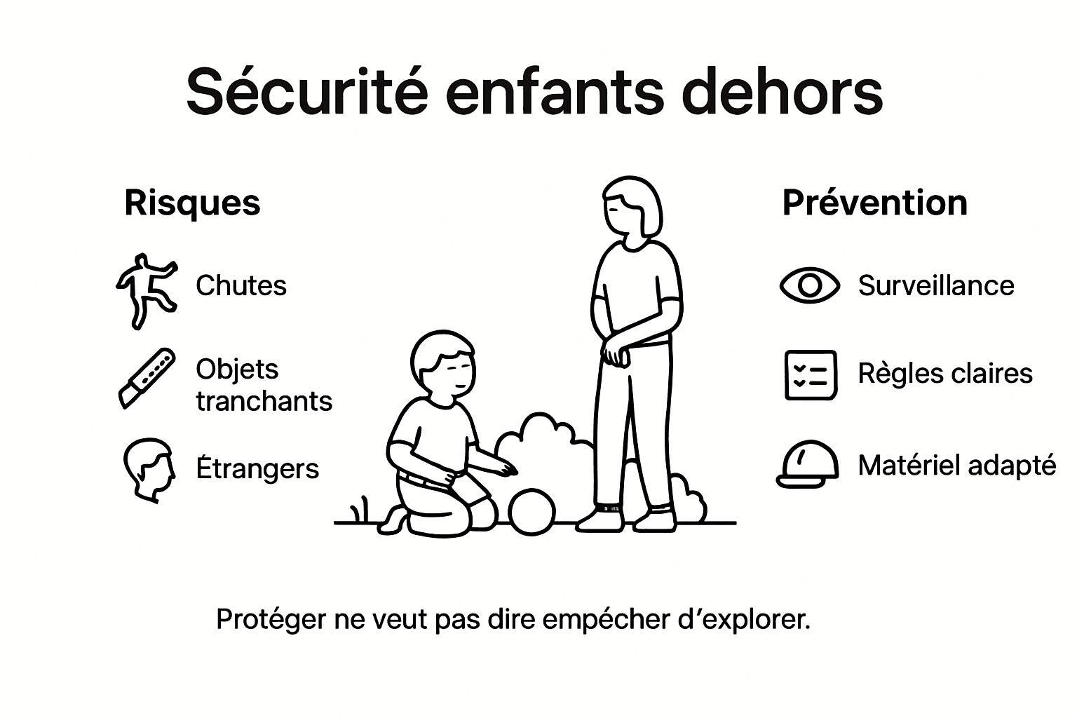Les essentiels pour assurer la sécurité des enfants à l’extérieur : points à retenir en un coup d’œil
