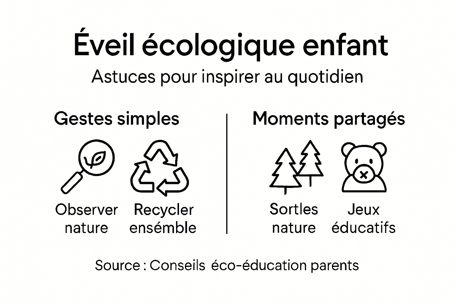 Infographie : sensibiliser les enfants à la protection de l’environnement
