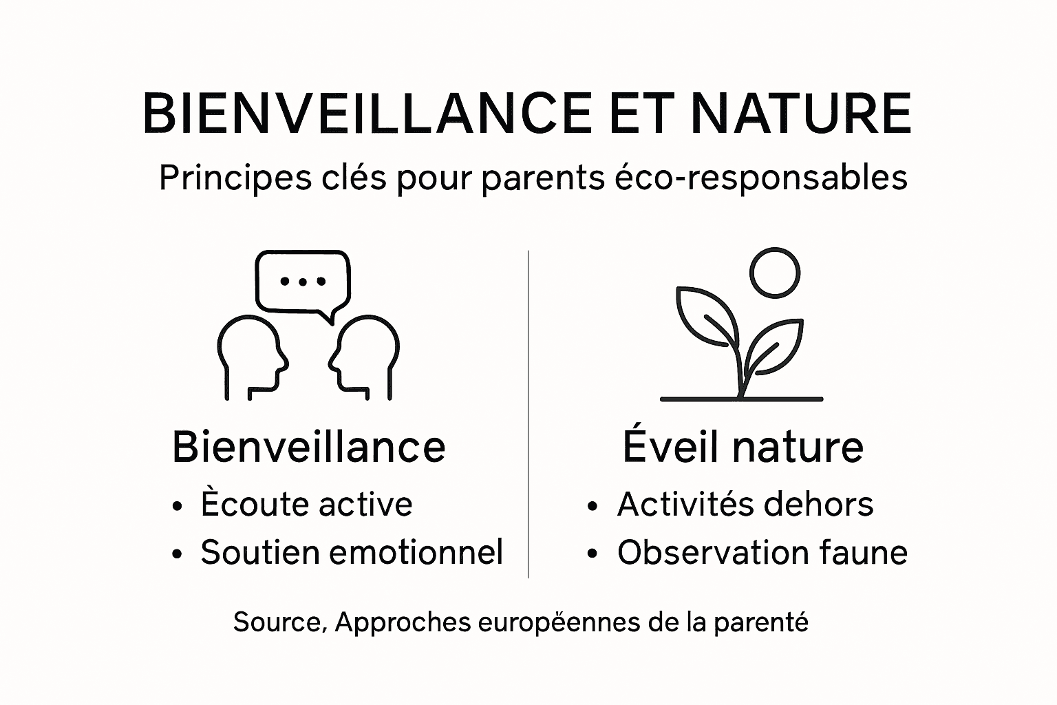Découvrez notre infographie dédiée à la bienveillance et au rôle des parents : une approche illustrée pour mieux comprendre comment accompagner ses enfants avec douceur et respect.