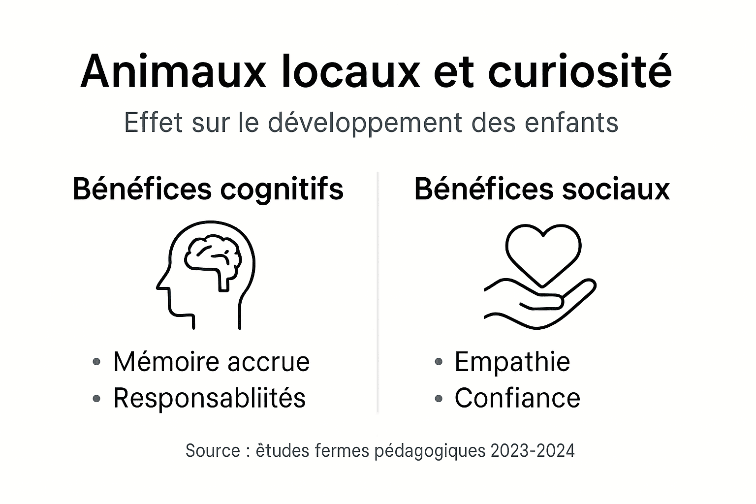 Infographie : éveiller la curiosité des enfants autour des animaux de chez nous