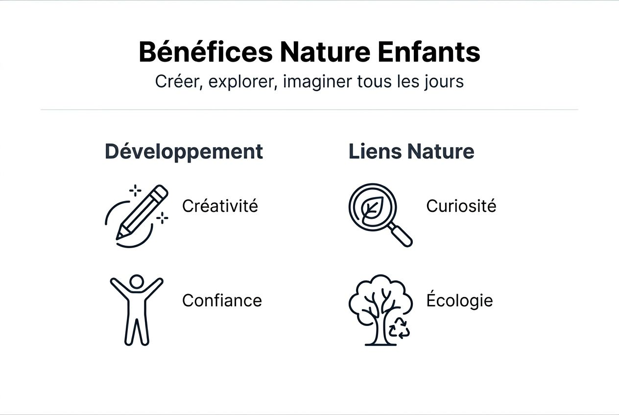 Infographie : pourquoi la nature est essentielle au bien-être des enfants