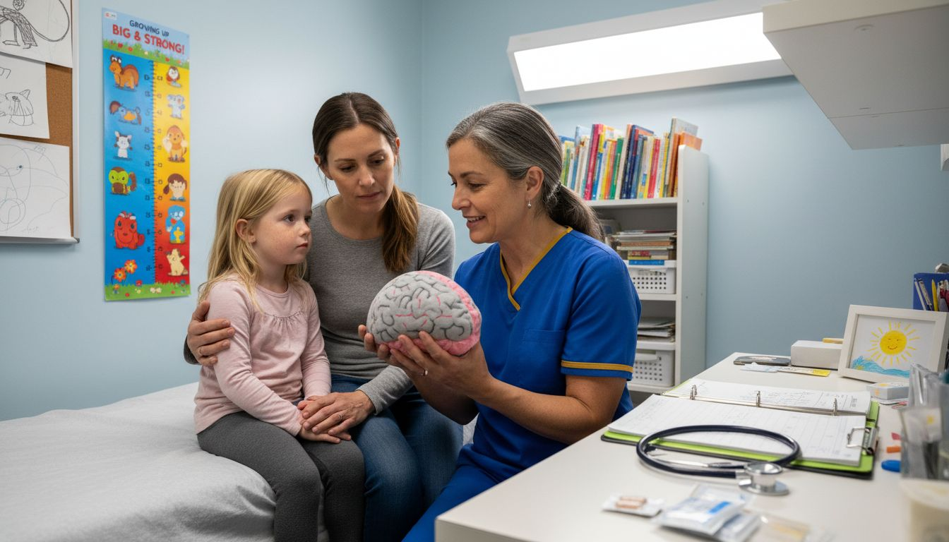 Doctor explains trauma brain effects to family