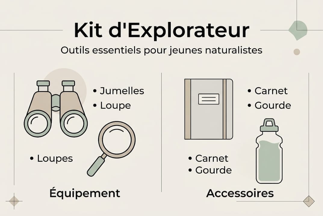 Infographie : le kit de l’aventurier pour enfants – focus sur les équipements et accessoires indispensables