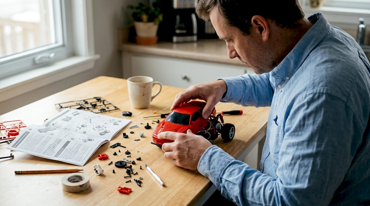 Montage voiture télécommandée kit créatif