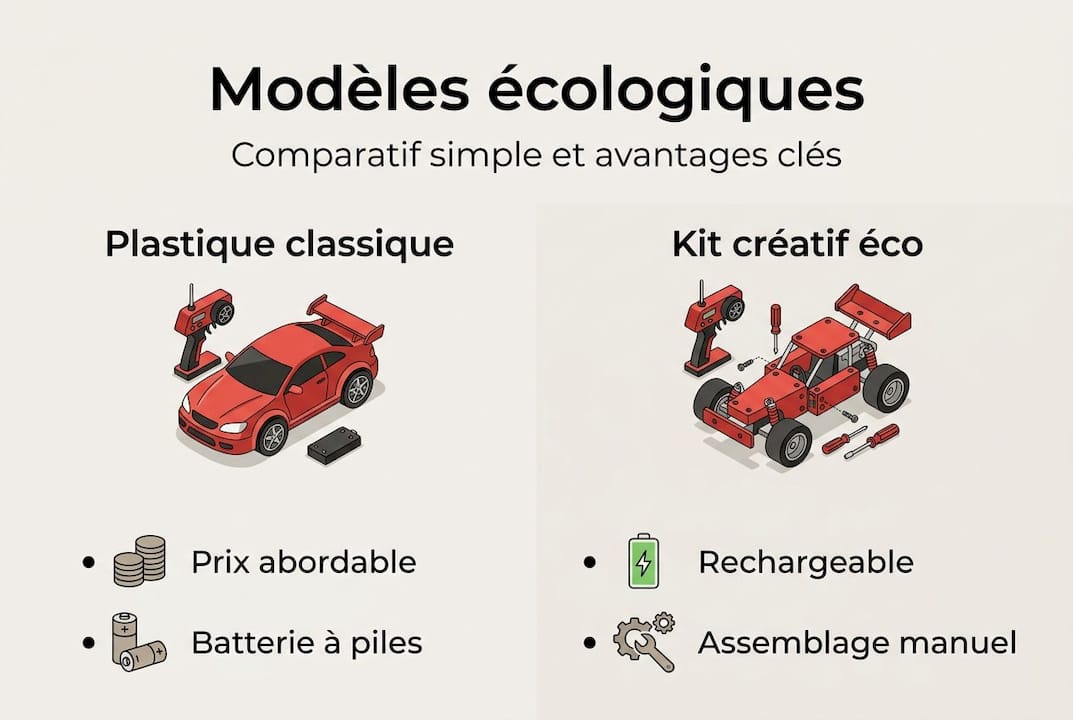 Infographie : les voitures télécommandées éco-responsables à la loupe