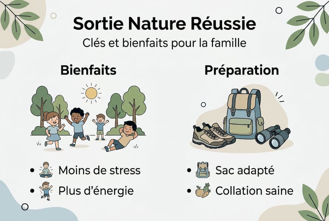 Infographie : profiter pleinement de la nature – bienfaits et astuces pour vos sorties en plein air