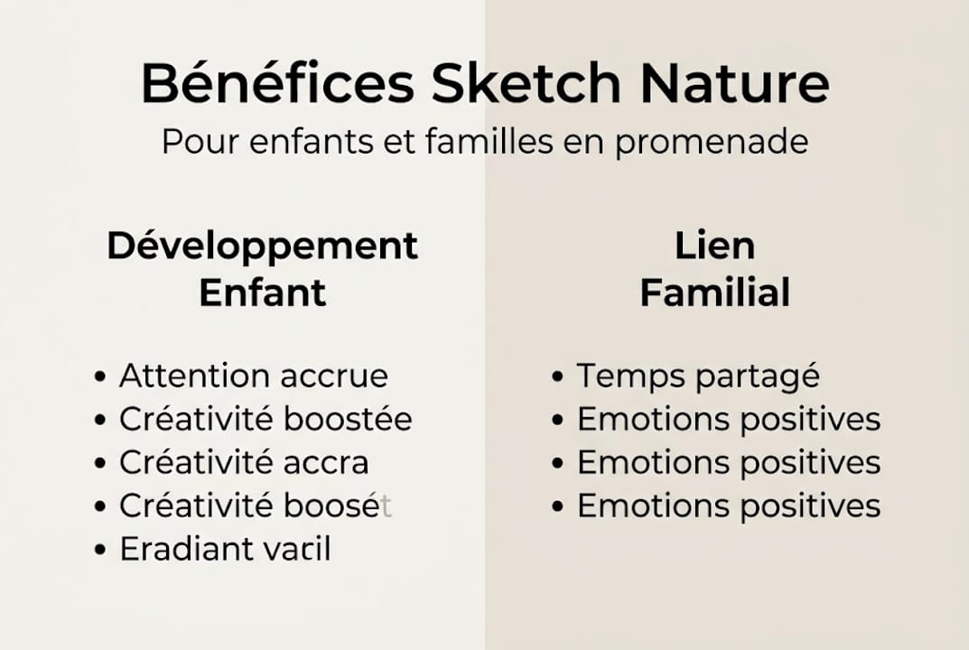 Infographie : pourquoi dessiner la nature en famille est bénéfique pour les enfants