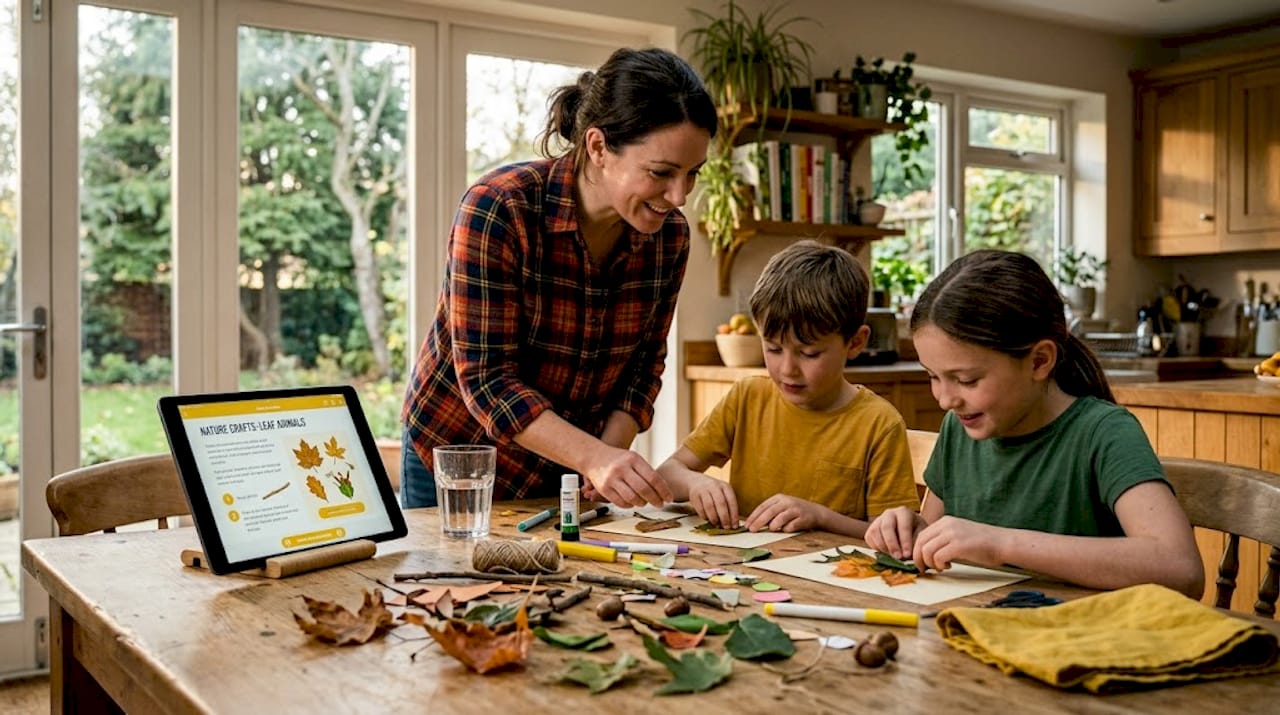 Family blends nature crafts and tech