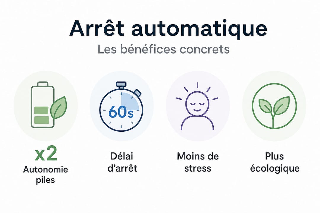 Découvrez en un clin d’œil tous les bénéfices de la fonction d’arrêt automatique sur les produits Vtech grâce à notre infographie dédiée.