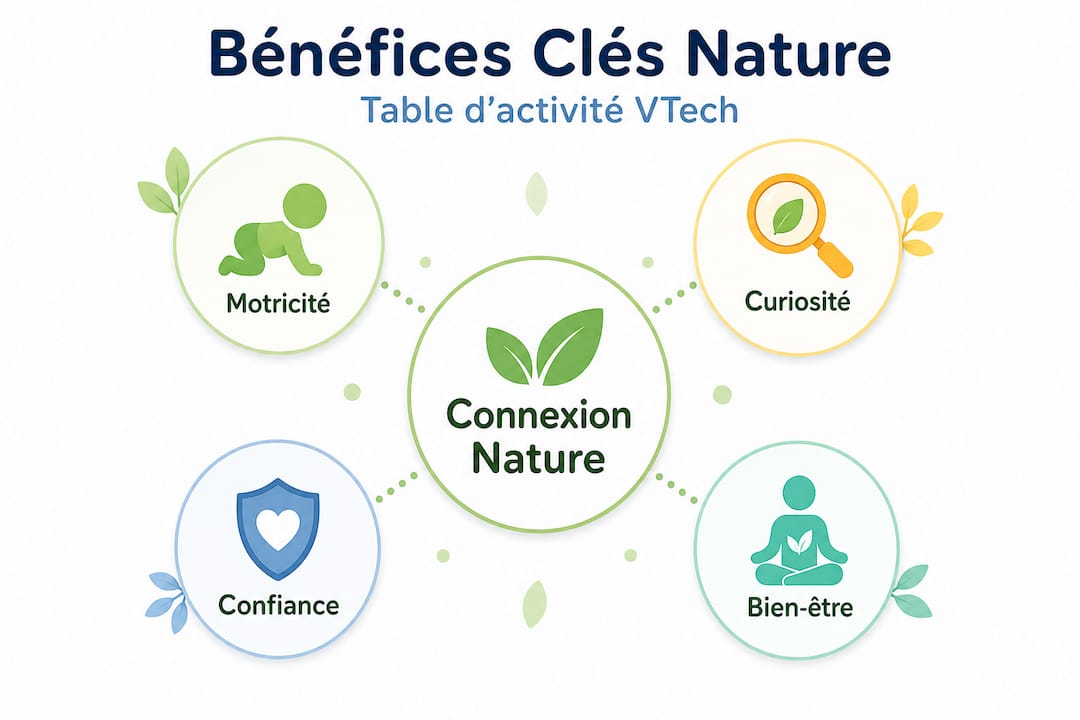 Les atouts incontournables de la table d’éveil VTech Nature, classés par ordre d’importance