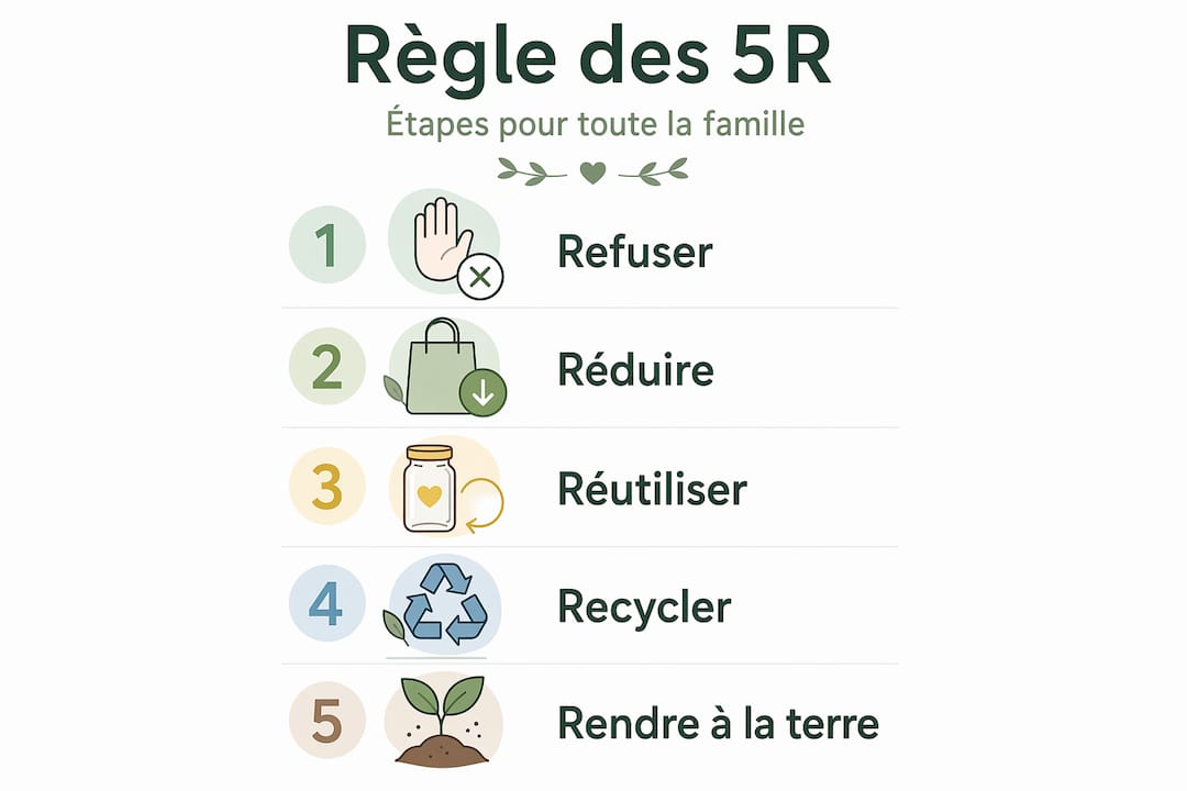 Visuel vertical mettant en avant les principes des 5R