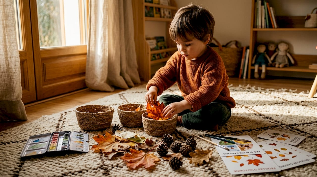 Découvrir les saisons à travers les sens, une aventure pour les enfants