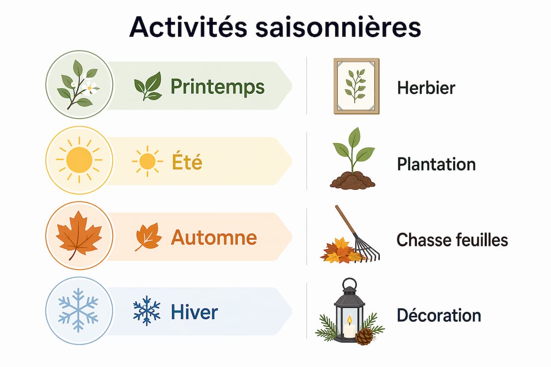 Les activités à faire avec les enfants selon les saisons : le guide illustré