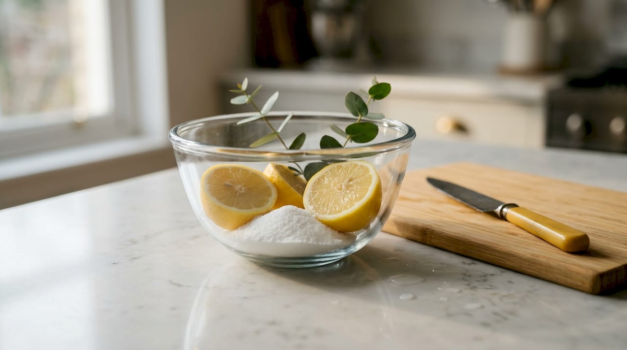 Natural ingredients for eco toilet cleaner