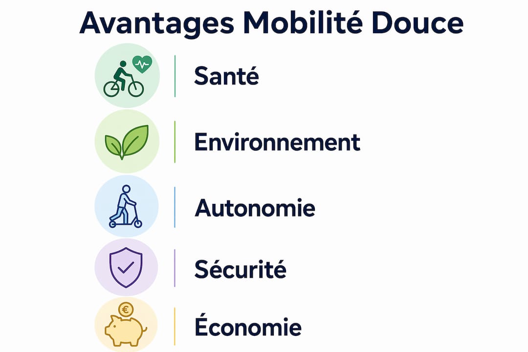 Infographie : Pourquoi privilégier la mobilité douce chez les enfants ?