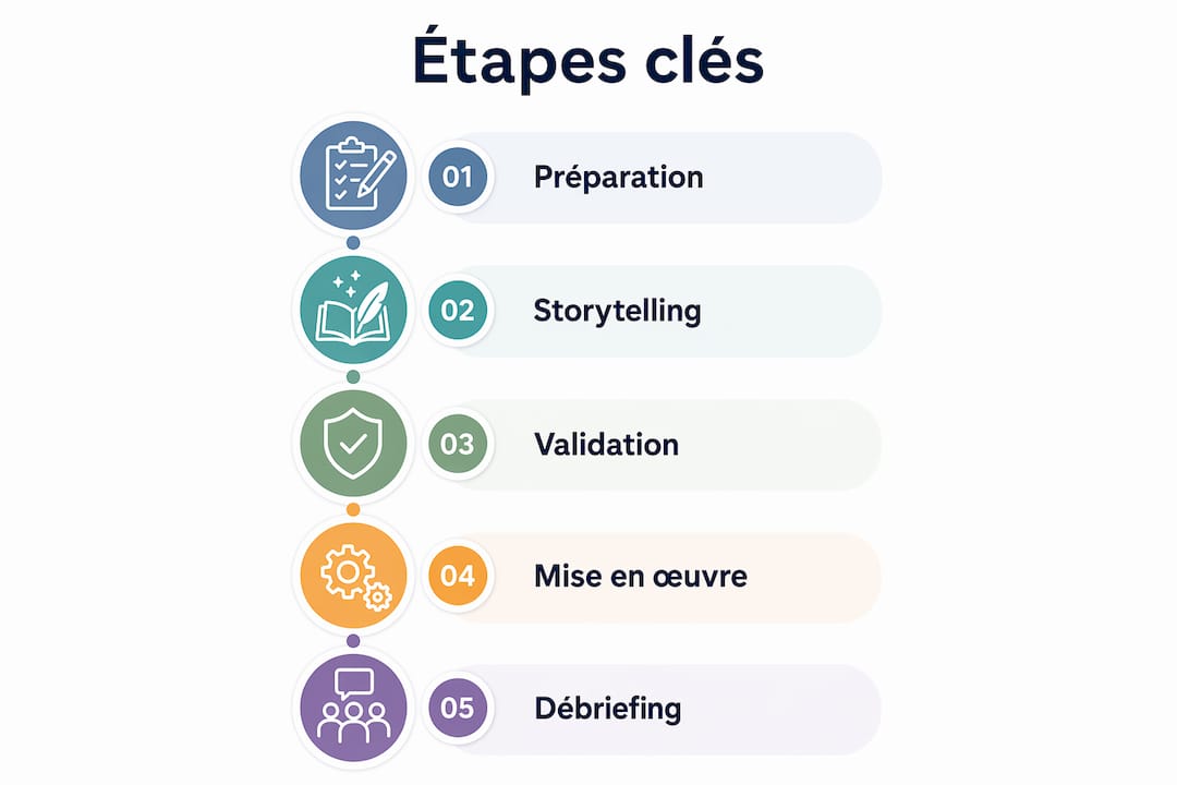 Infographie : les étapes essentielles pour concevoir une aventure pédagogique