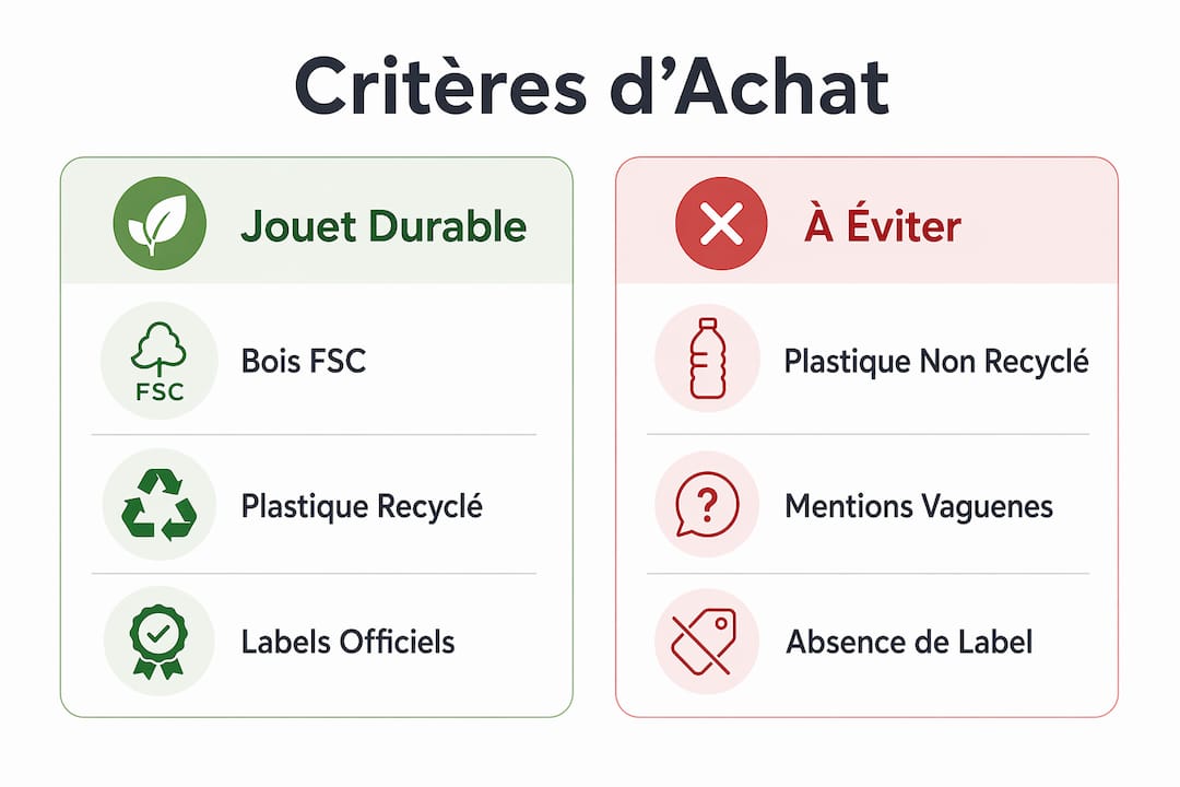 Infographie : comment reconnaître un jouet durable et repérer ceux à éviter