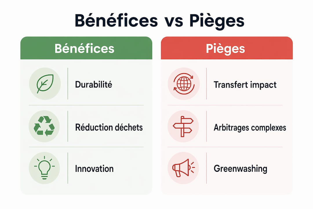 Infographie : atouts et écueils de l’éco-conception
