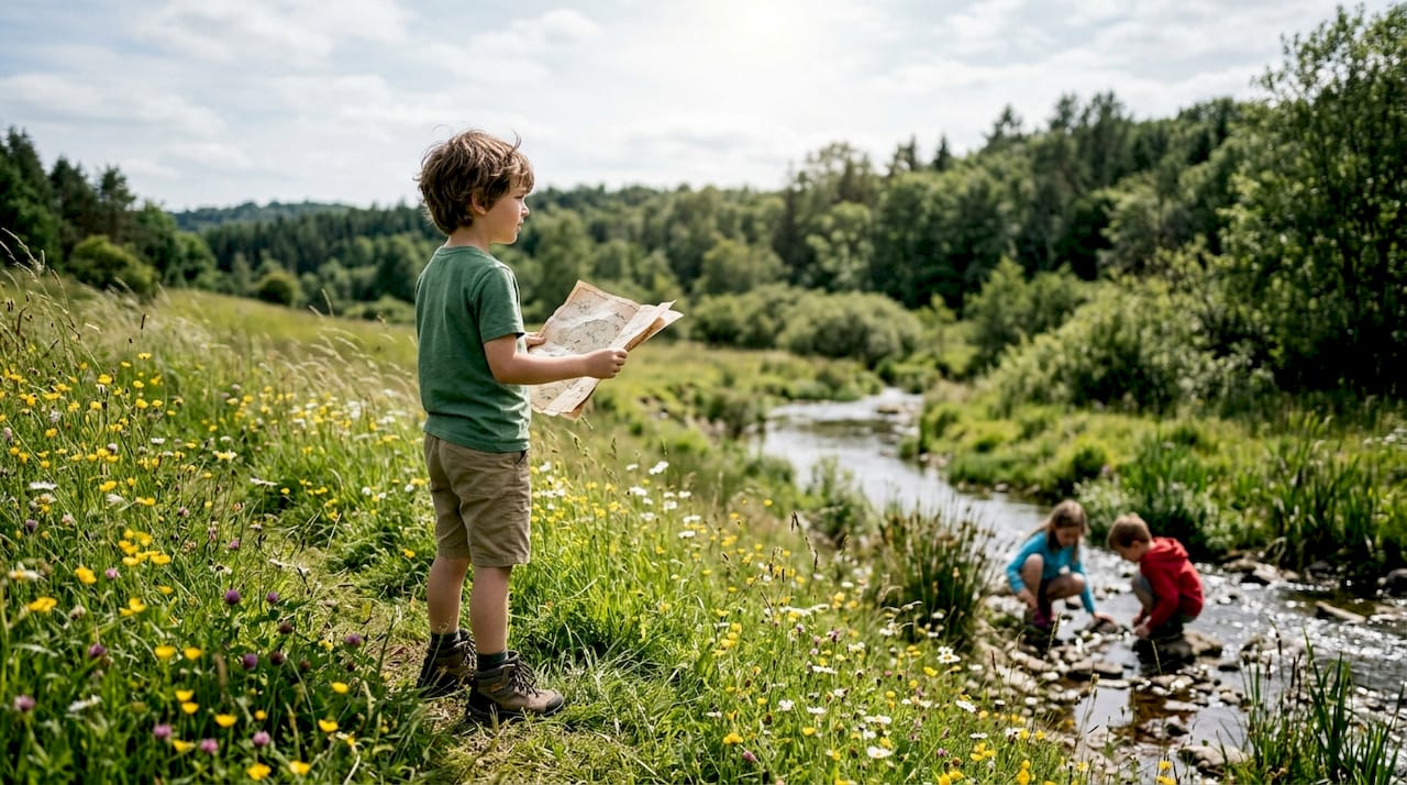 Chasse au trésor en plein air pour enfants : la carte idéale pour partir à l’aventure
