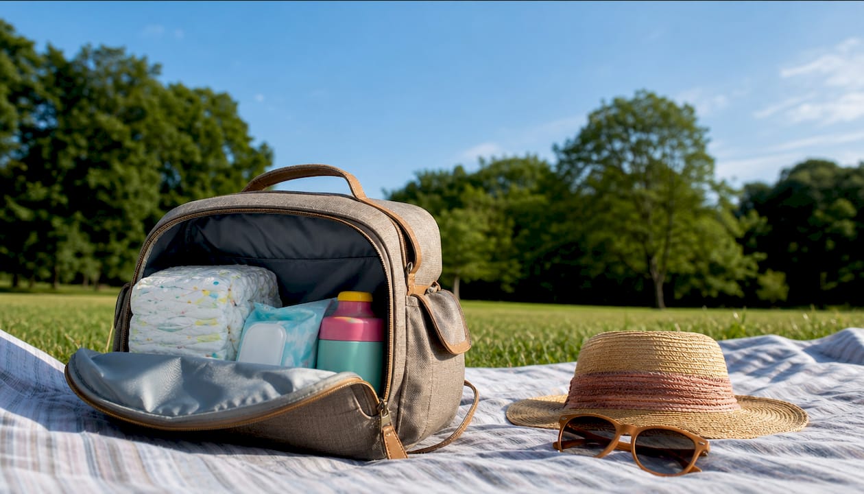 Tout le nécessaire pour les enfants déjà rangé dans le sac