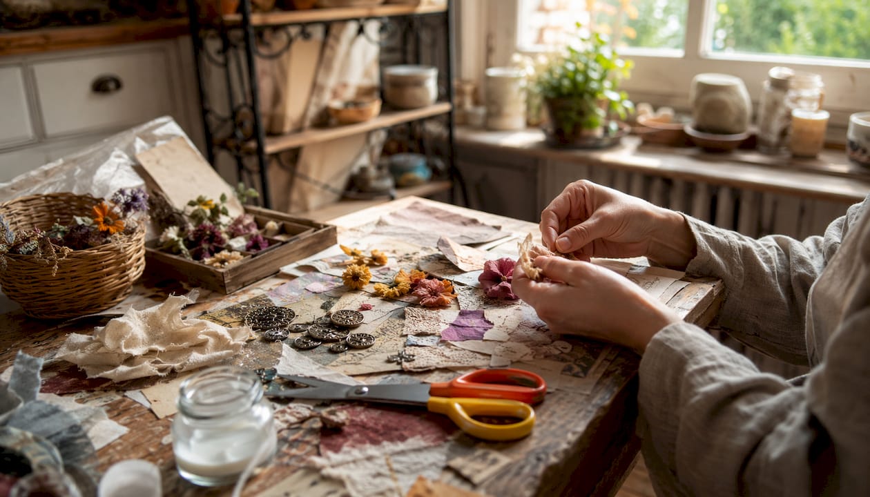 Comment bien préparer vos matériaux recyclés pour créer un album de scrapbooking unique