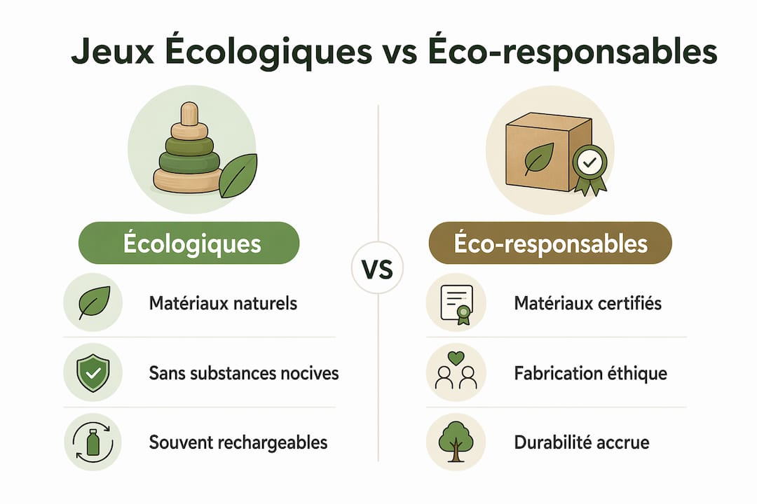 Infographie comparative sur les jeux respectueux de l’environnement et engagés pour une démarche éco-responsable