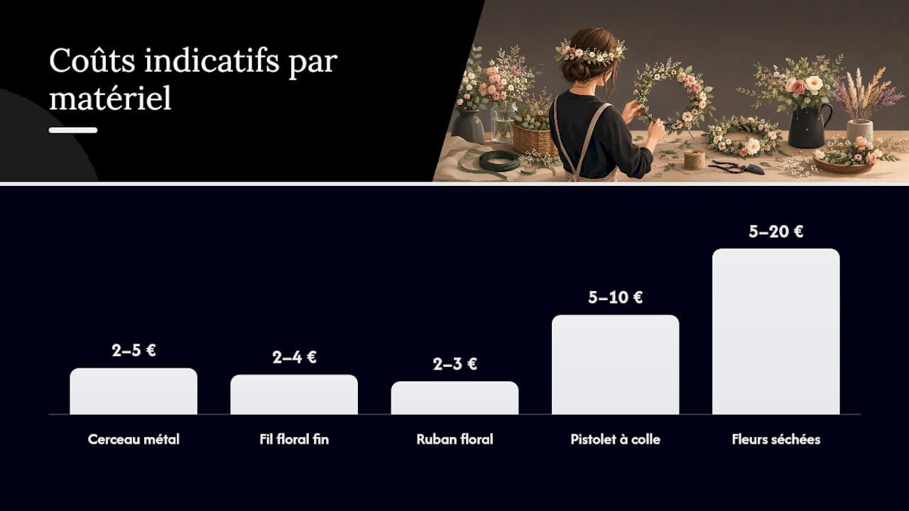 De quel matériel avez-vous besoin pour une couronne DIY ? — overview diagram