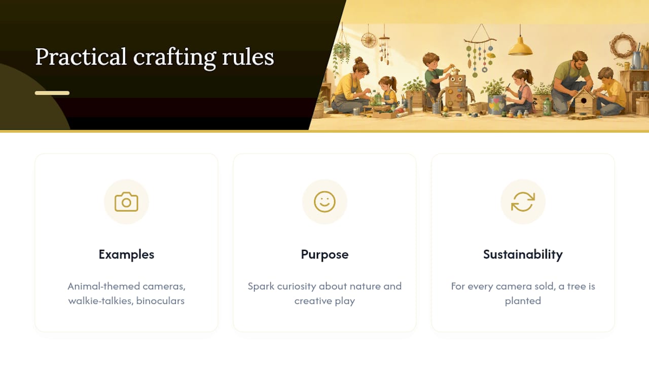 Practical rules for crafting with children — overview diagram