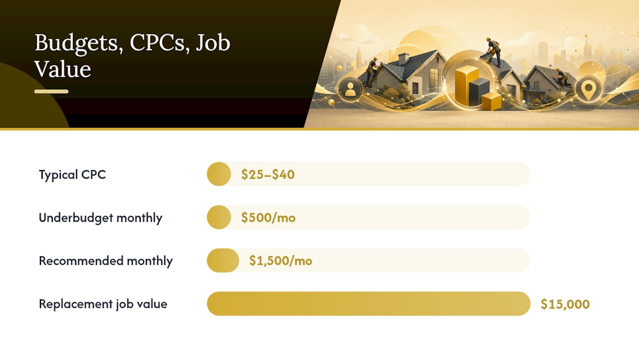 Common mistakes that drain roofing ad budgets — overview diagram