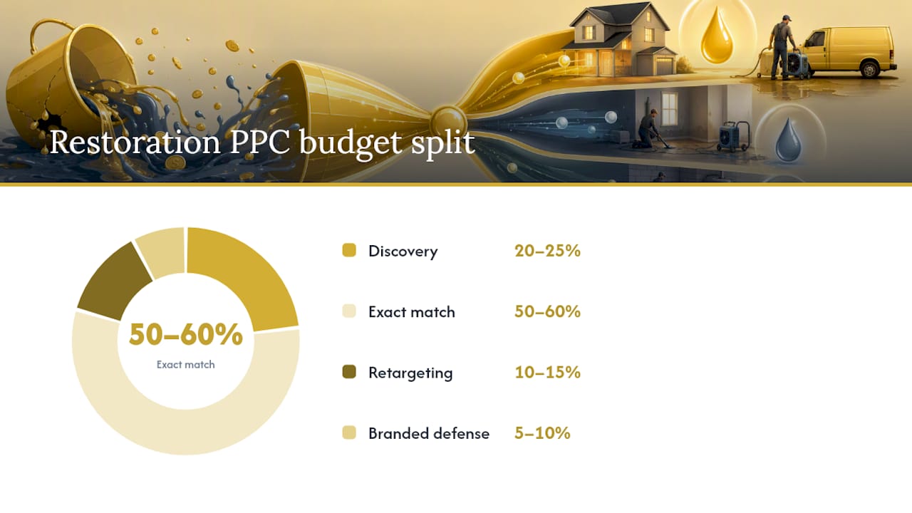 What's a Smart Budget Split for Restoration PPC? — overview diagram