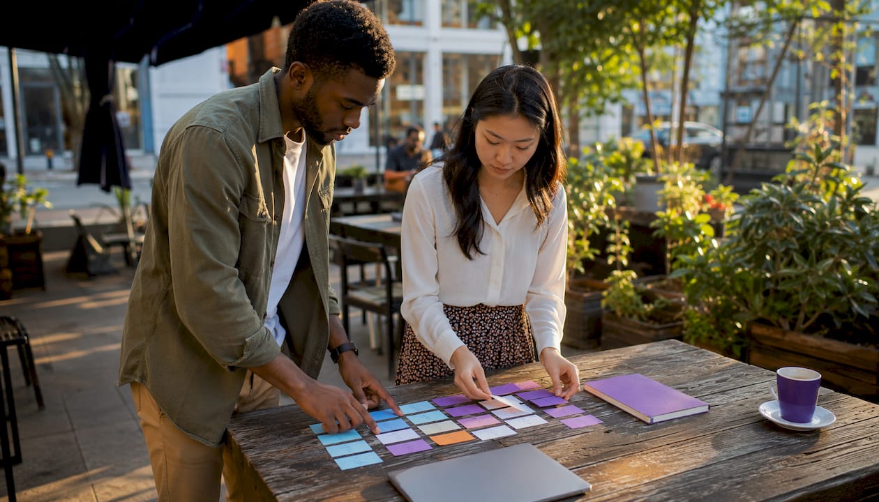 HR team arranging employee onboarding tasks